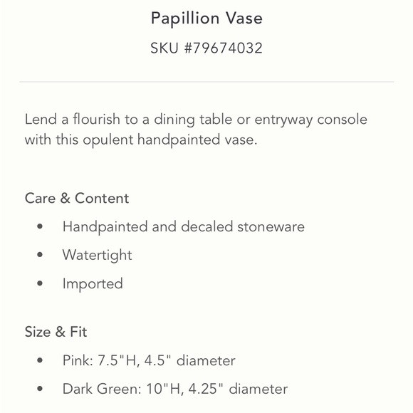 Papillon Vase - Picture 4 of 8